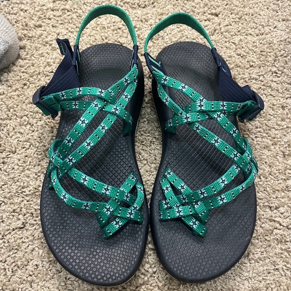 Chaco Zx2 Classic Eclipse Green Sandals W10 - Picture 3 of 11